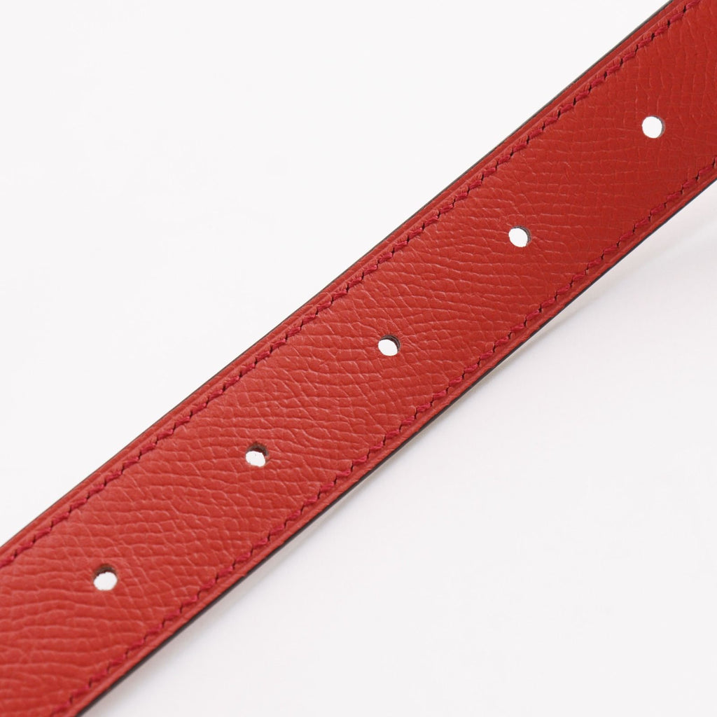 Hermes Rival Reversible Swift Veau Metal Red Belt — view 7