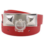 Hermes Rival Reversible Swift Veau Metal Red Belt