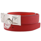 Hermes Rival Reversible Swift Veau Metal Red Belt — view 2