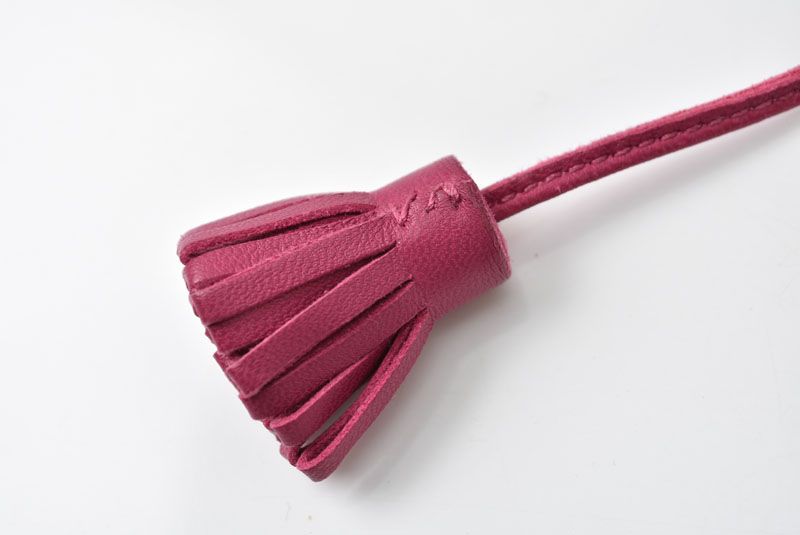 Hermes Book Mark Charm Carmenchita Grand Pompon 23 Pink Keychain — view 5