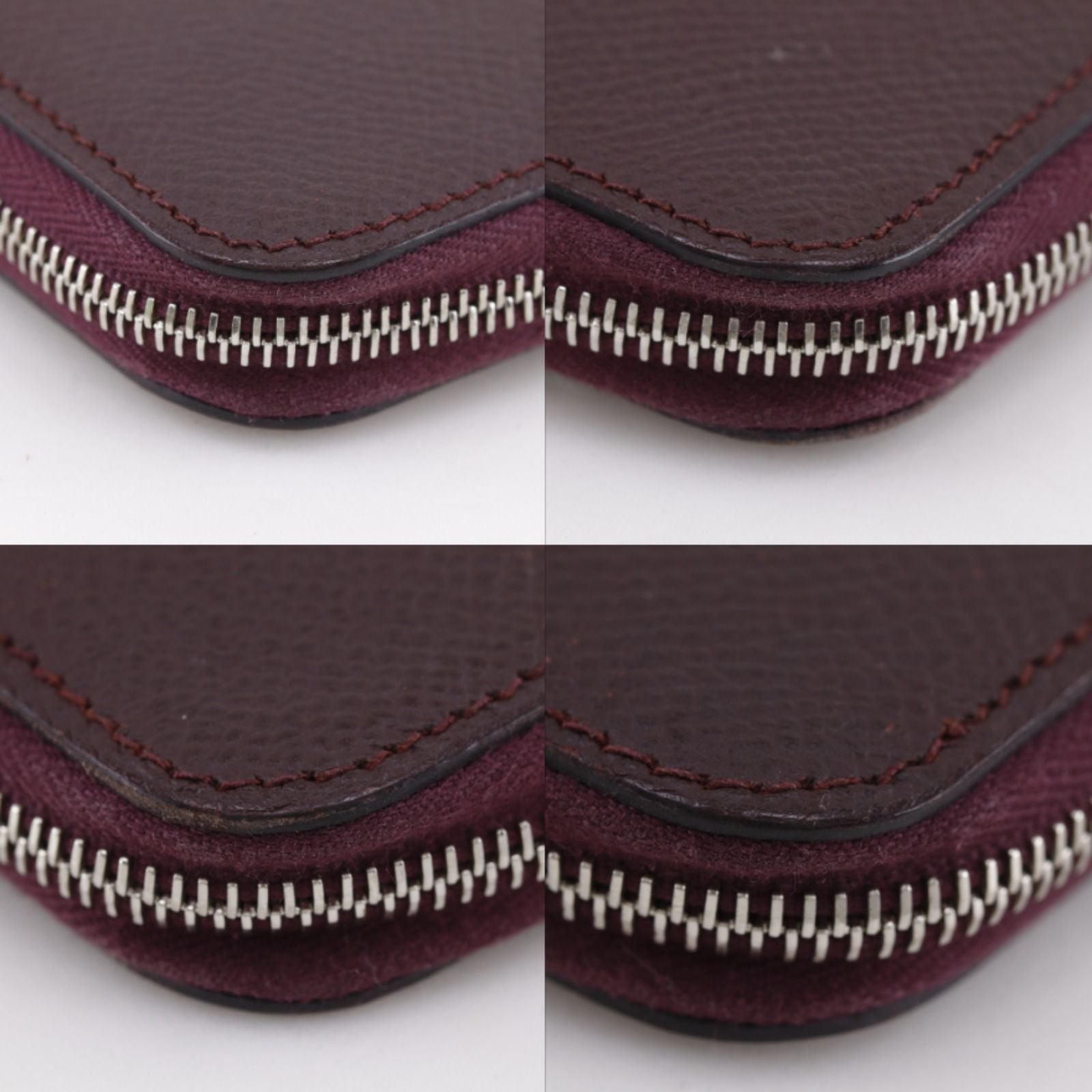 Hermes Azap Long Silk in Veau Winered a Wallet — view 4