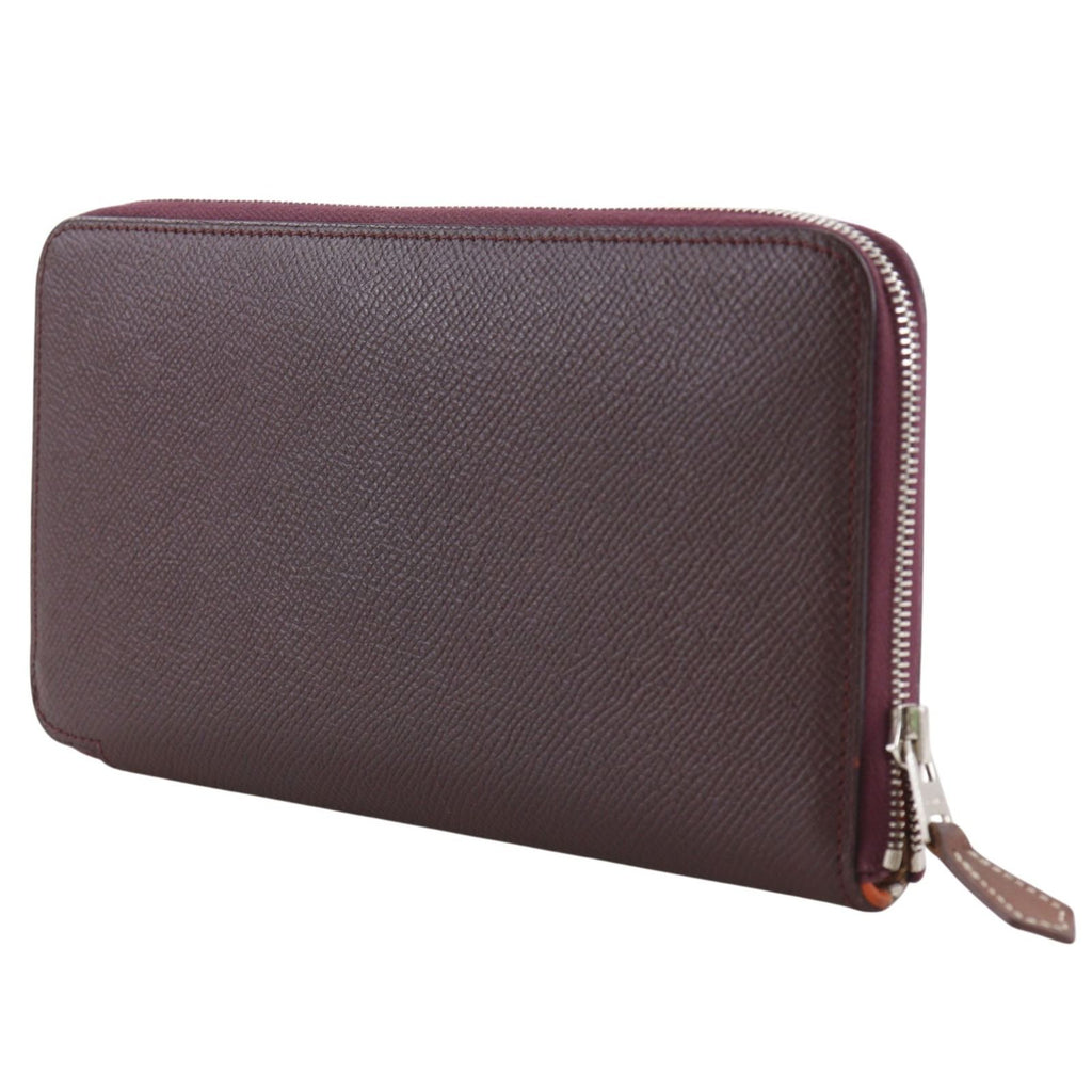 Hermes Azap Long Silk in Veau Winered a Wallet — view 2