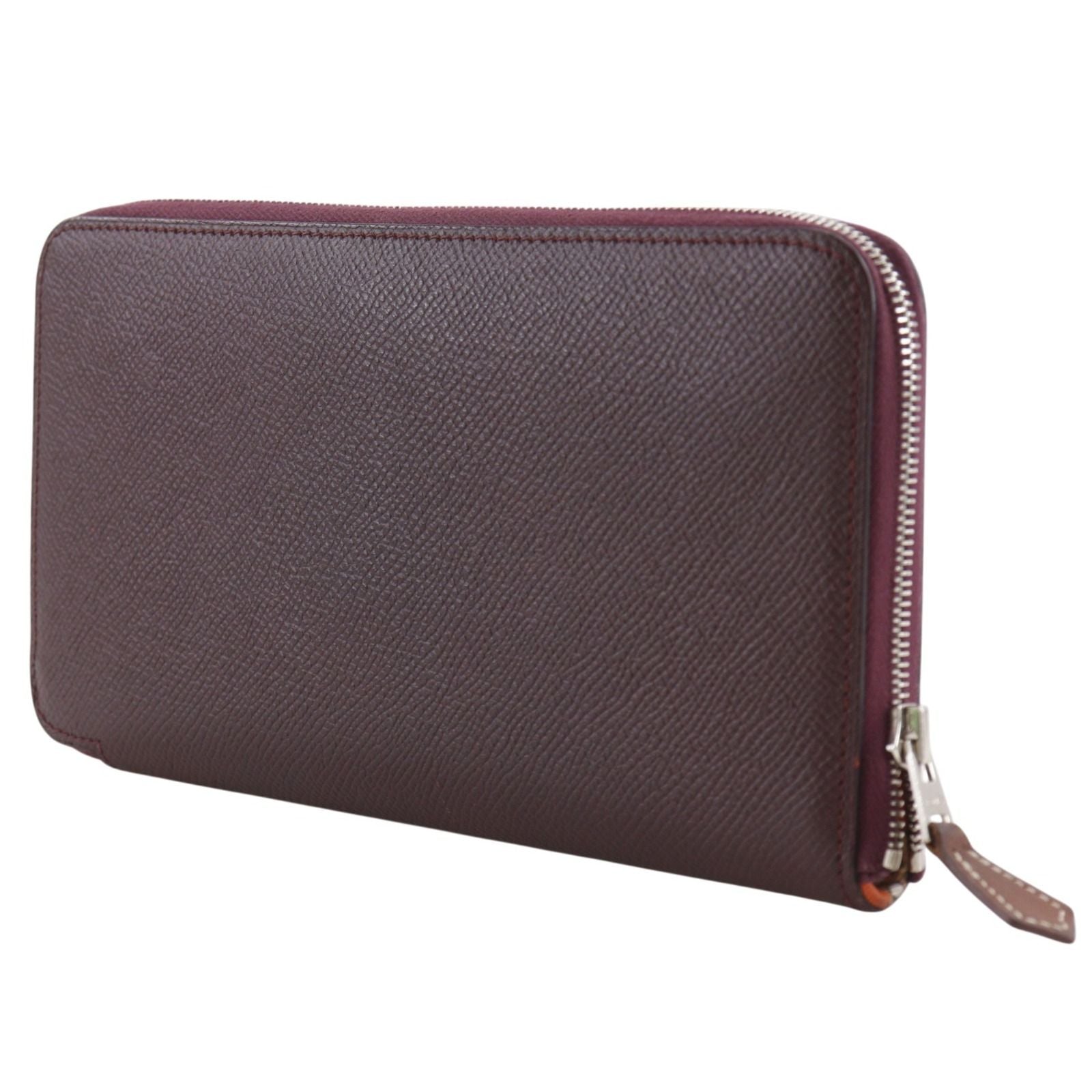 Hermes Azap Long Silk in Veau Winered a Wallet — view 2