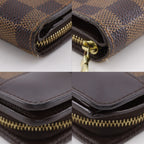 Louis Vuitton Compact Zip Damier Canvas Brown Bifold Wallet — view 4
