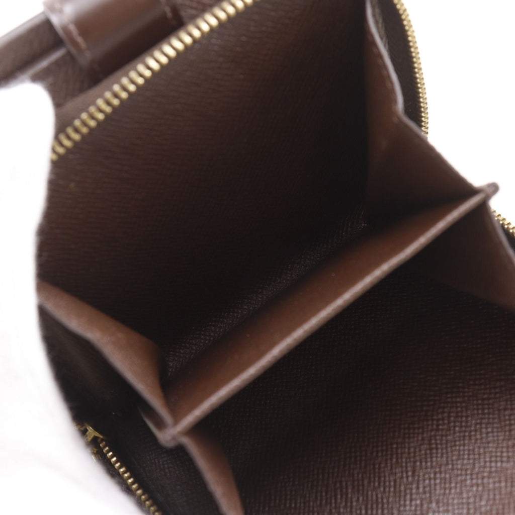 Louis Vuitton Compact Zip Damier Canvas Brown Bifold Wallet — view 8