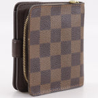Louis Vuitton Compact Zip Damier Canvas Brown Bifold Wallet — view 3