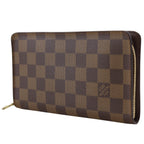 Louis Vuitton Porte-Monnaie Zip Around Damier Canvas Brown — view 2