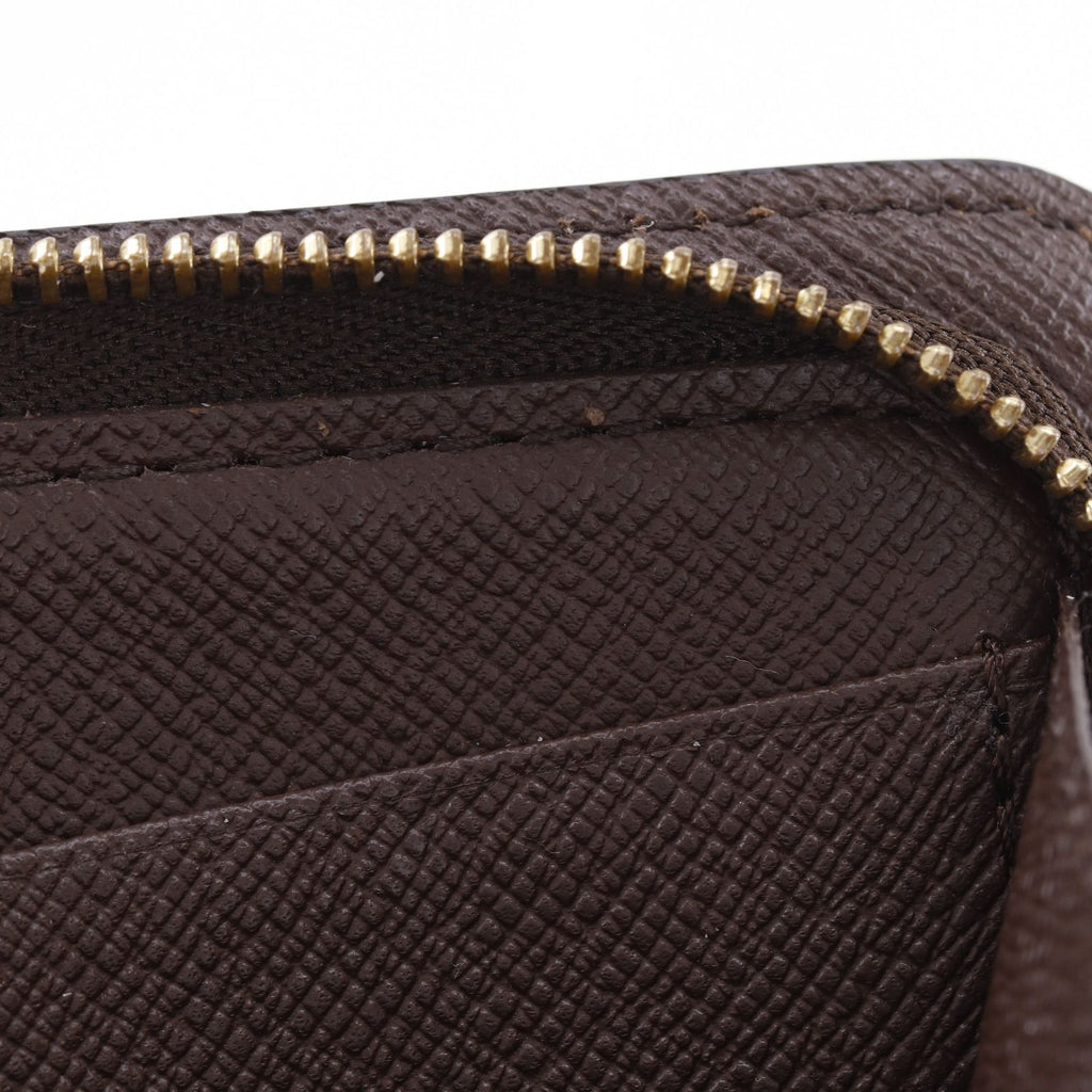Louis Vuitton Porte-Monnaie Zip Around Damier Canvas Brown — view 8