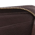 Louis Vuitton Porte-Monnaie Zip Around Damier Canvas Brown — view 8
