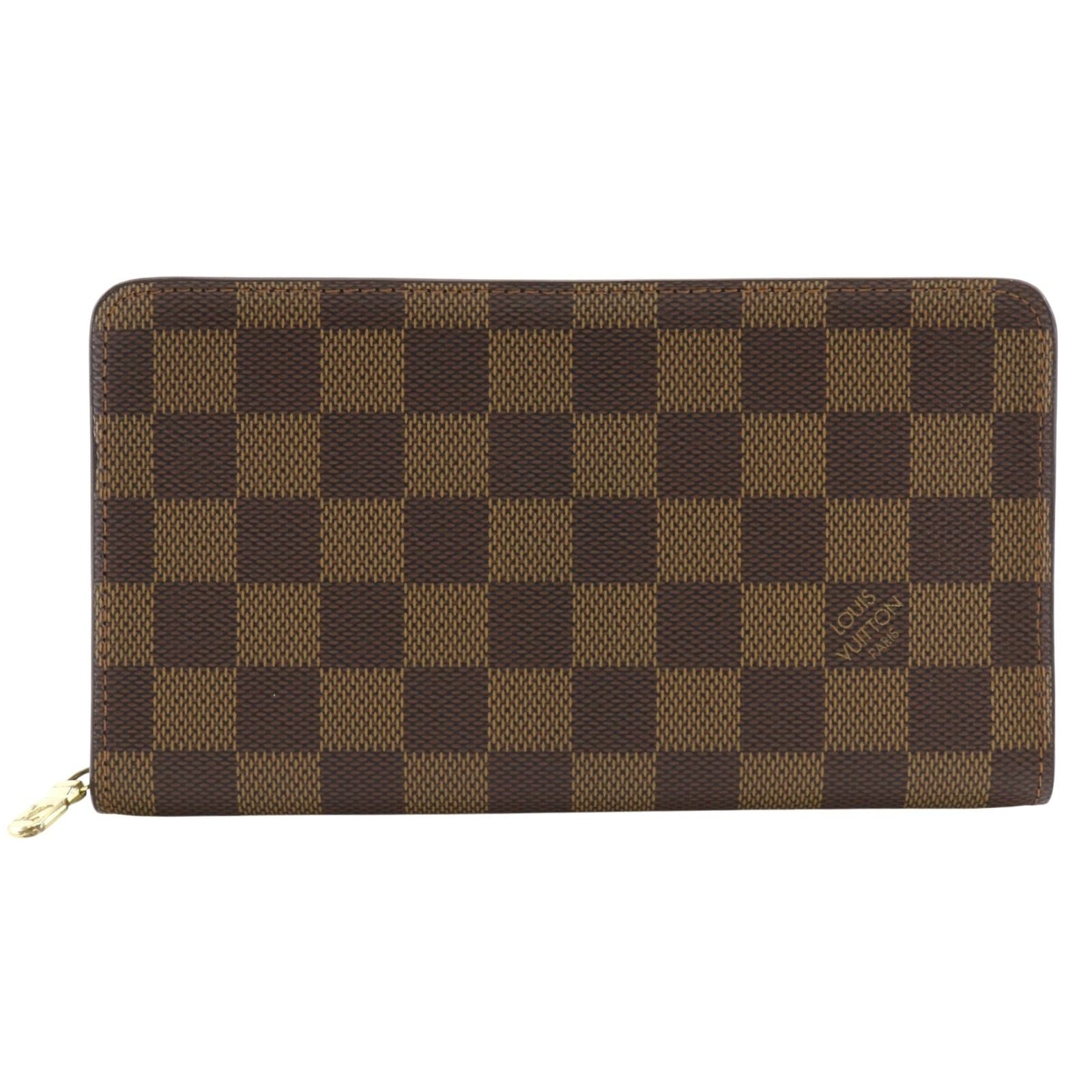 Louis Vuitton Porte-Monnaie Zip Around Damier Canvas Brown
