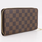 Louis Vuitton Zippy Wallet Damier Canvas Brown — view 3