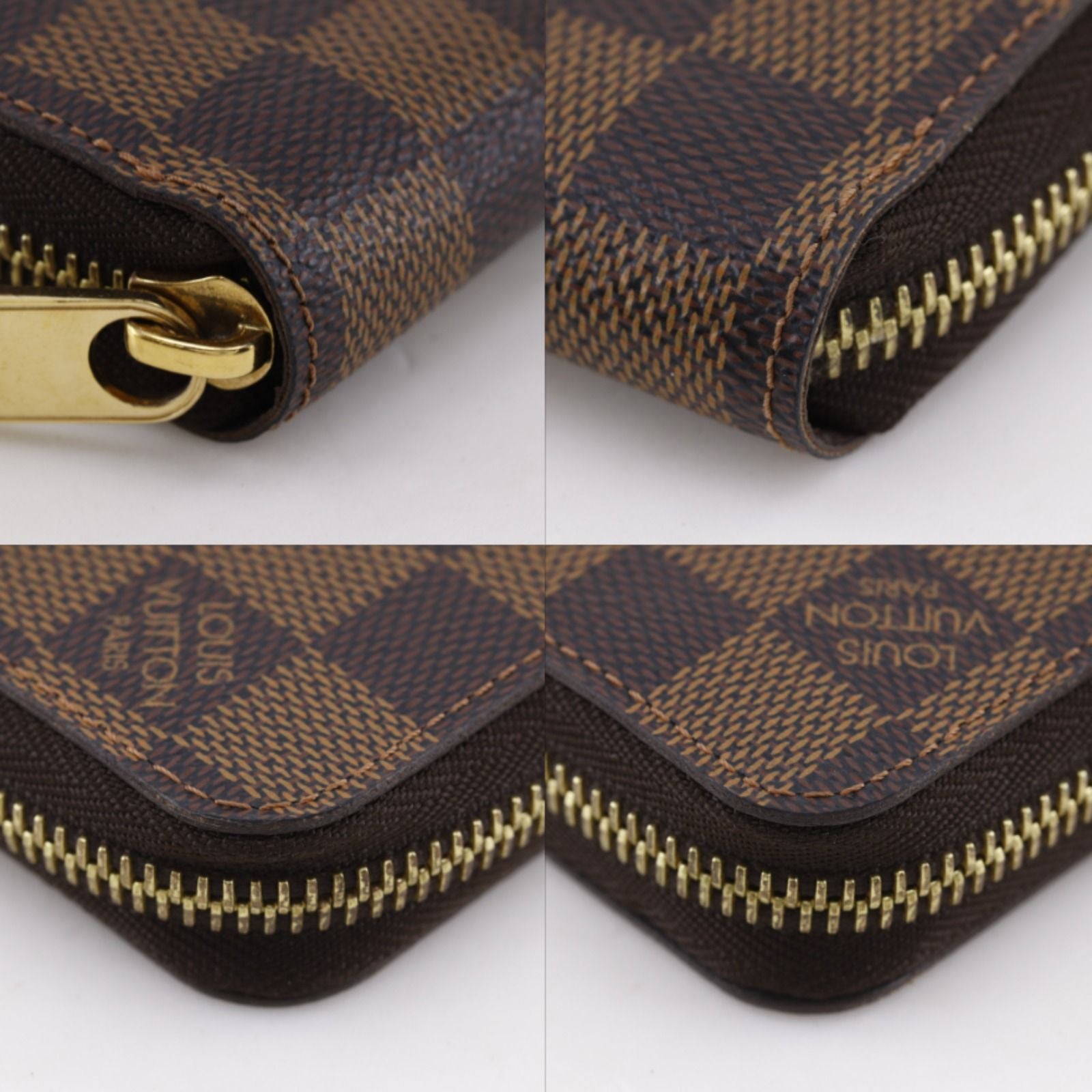 Louis Vuitton Zippy Wallet Damier Canvas Brown — view 4