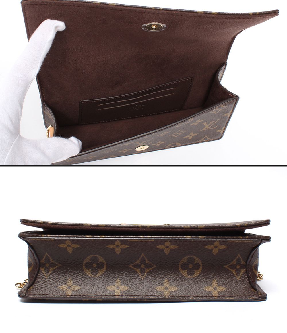 Louis Vuitton Shoulder Wallet Bag Clutch Crossbody on Chain Lily Monogram — view 3