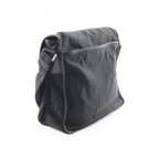 Prada Shoulder Bag Flap Black Nylon Saffiano Leather — view 2
