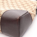 Gucci Shoulder Bag GG Canvas Beige Dark Brown — view 7