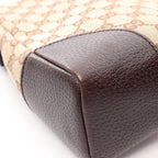 Gucci Shoulder Bag GG Canvas Beige Dark Brown — view 8