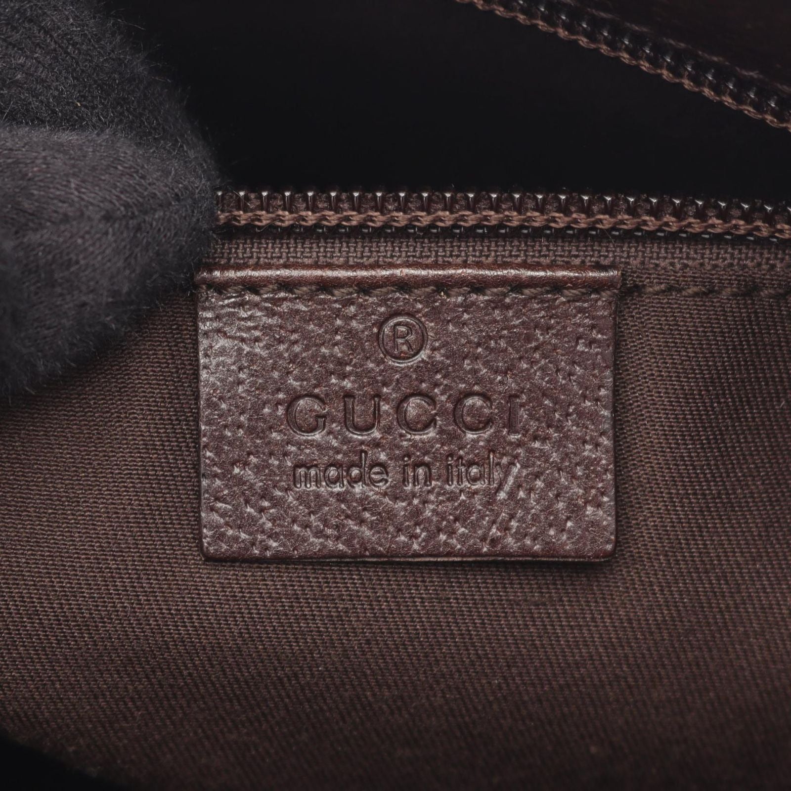 Gucci Shoulder Bag GG Canvas Beige Dark Brown — view 4