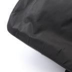 Prada Backpack Line Angle Logo Black Nylon Saffiano Leather — view 9