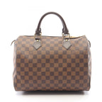 Louis Vuitton Handbag Speedy 30 Damier Ebene Canvas Leather