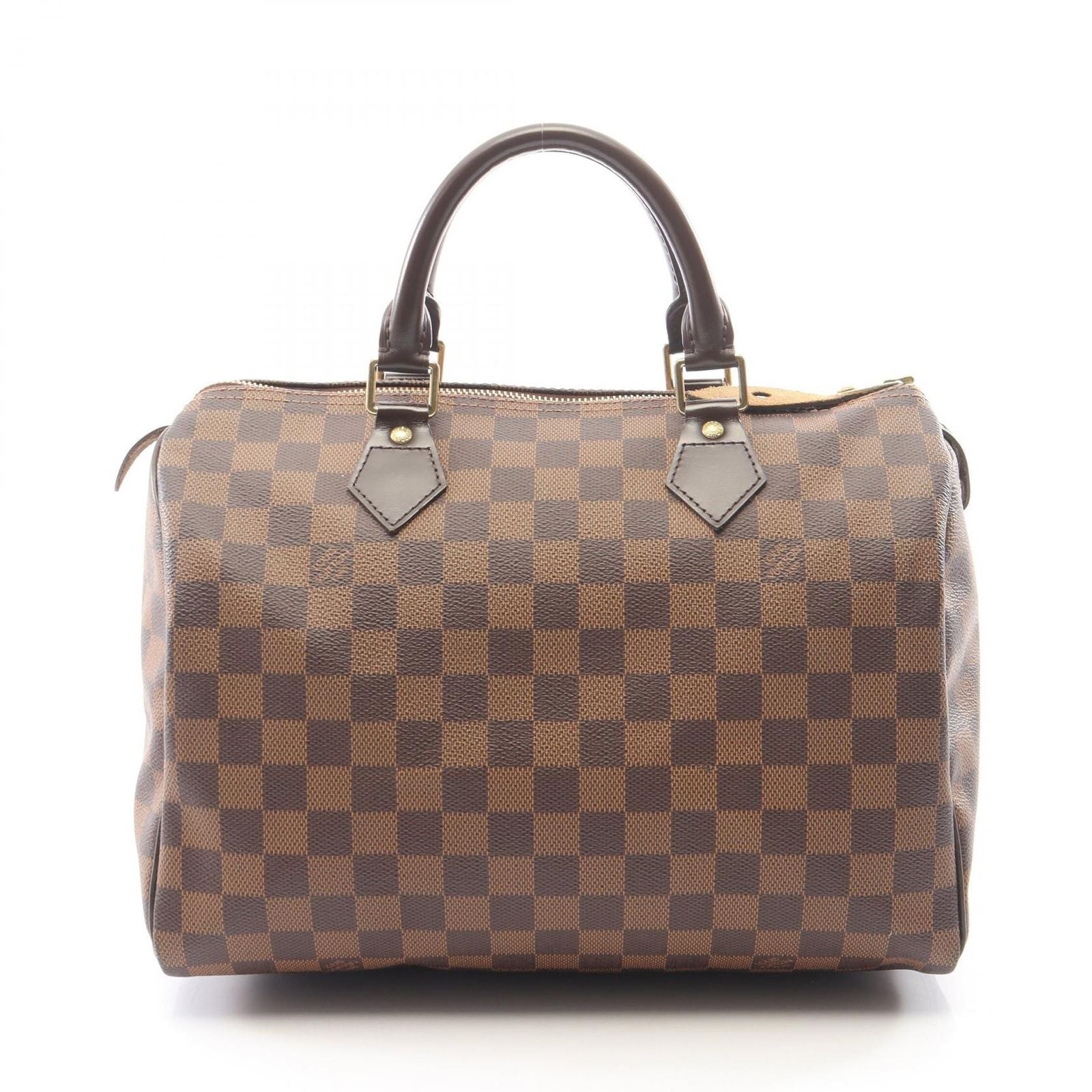 Louis Vuitton Handbag Speedy 30 Damier Ebene Canvas Leather