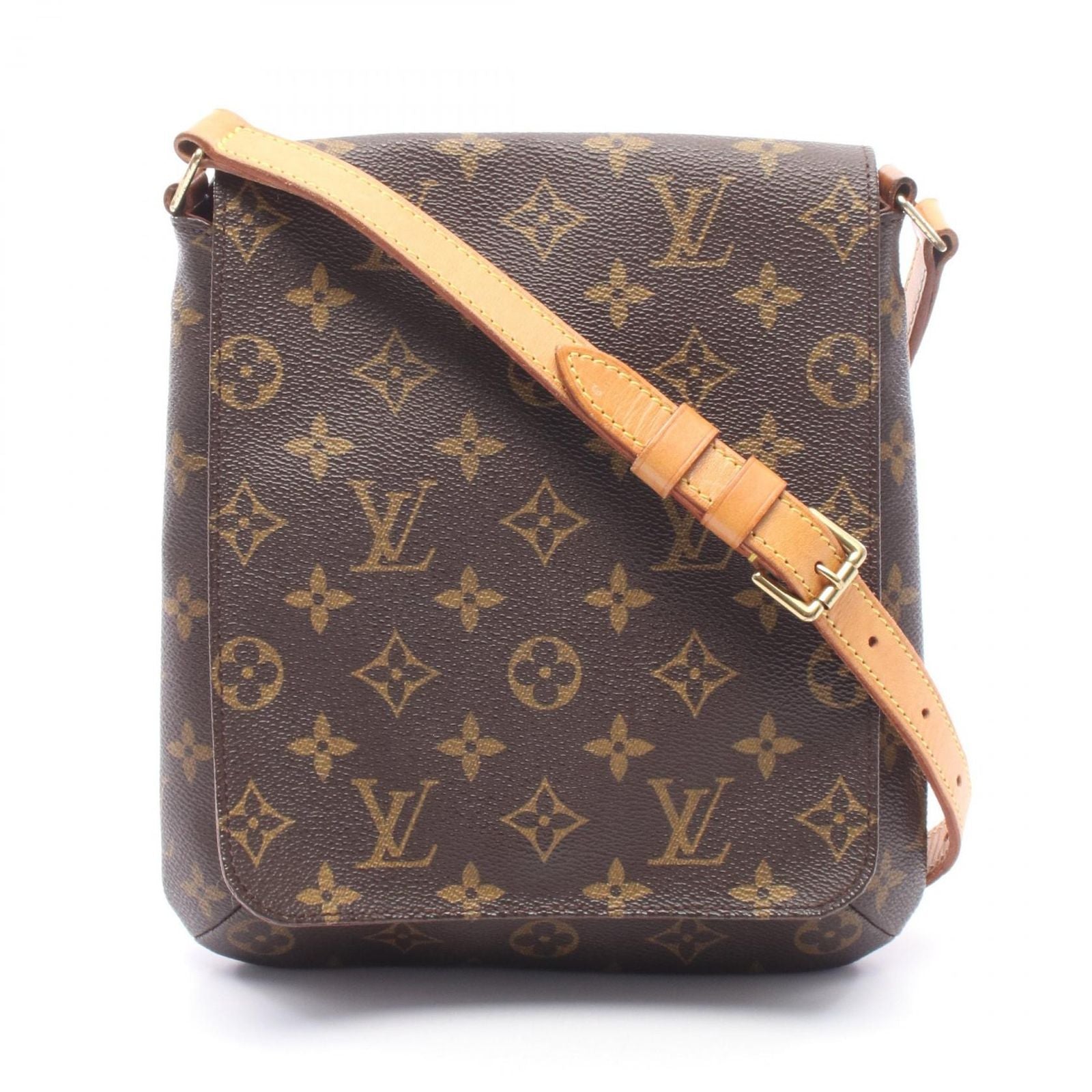Louis Vuitton Shoulder Bag Musette Salsa Short Strap Monogram Canvas Leather