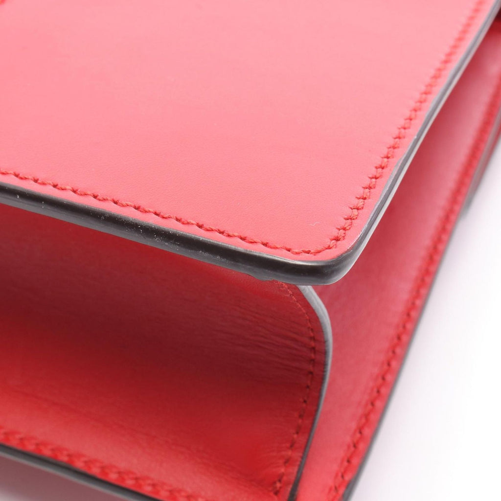 Gucci Shoulder Bag Sylvie Small Web Line Red Leather 2-Way — view 7