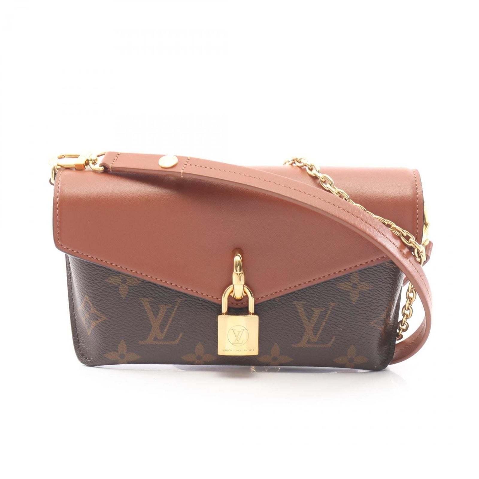 Louis Vuitton Shoulder Bag Padlock Monogram 2-Way Canvas Leather on Strap