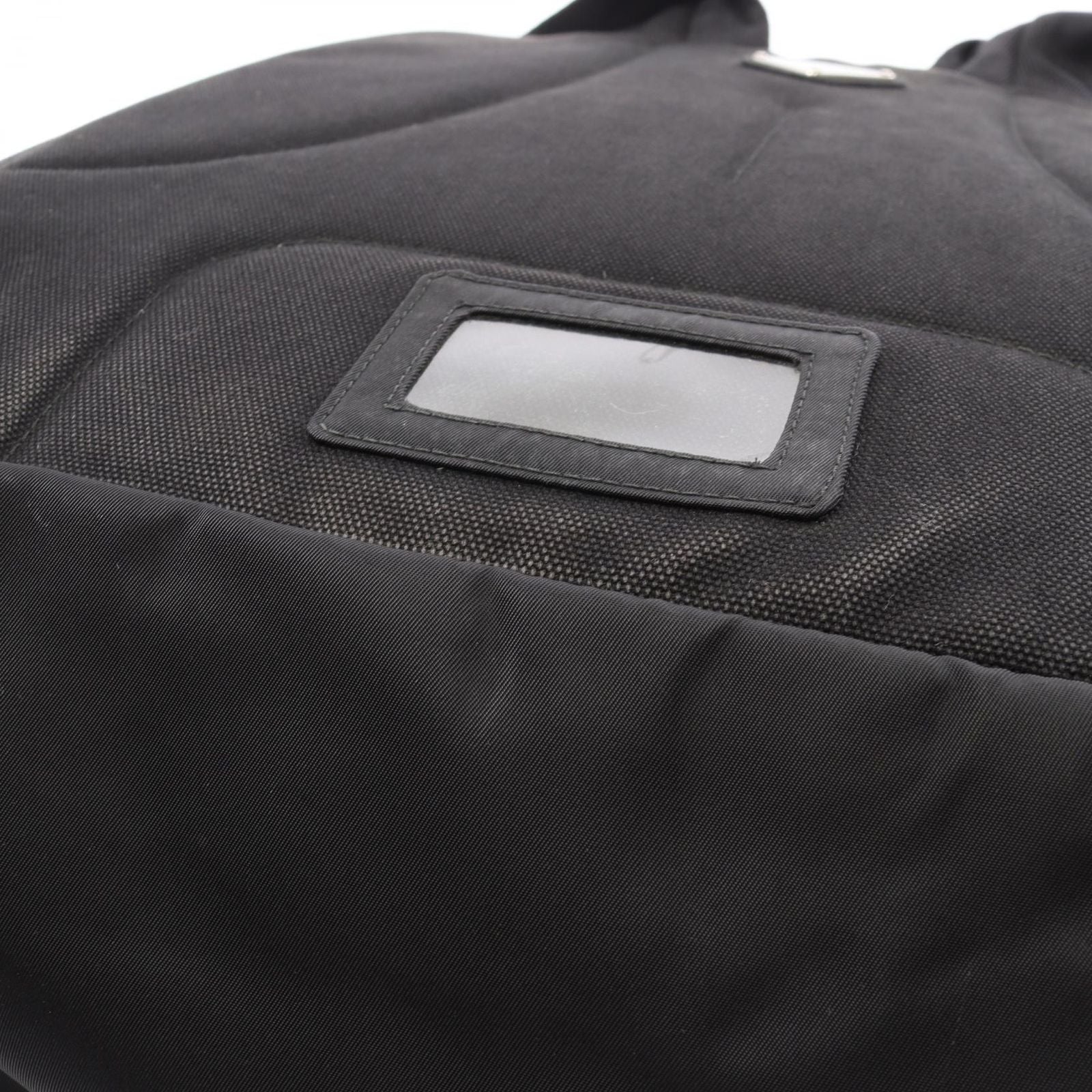 Prada Backpack Triangle Logo Black Nylon — view 7