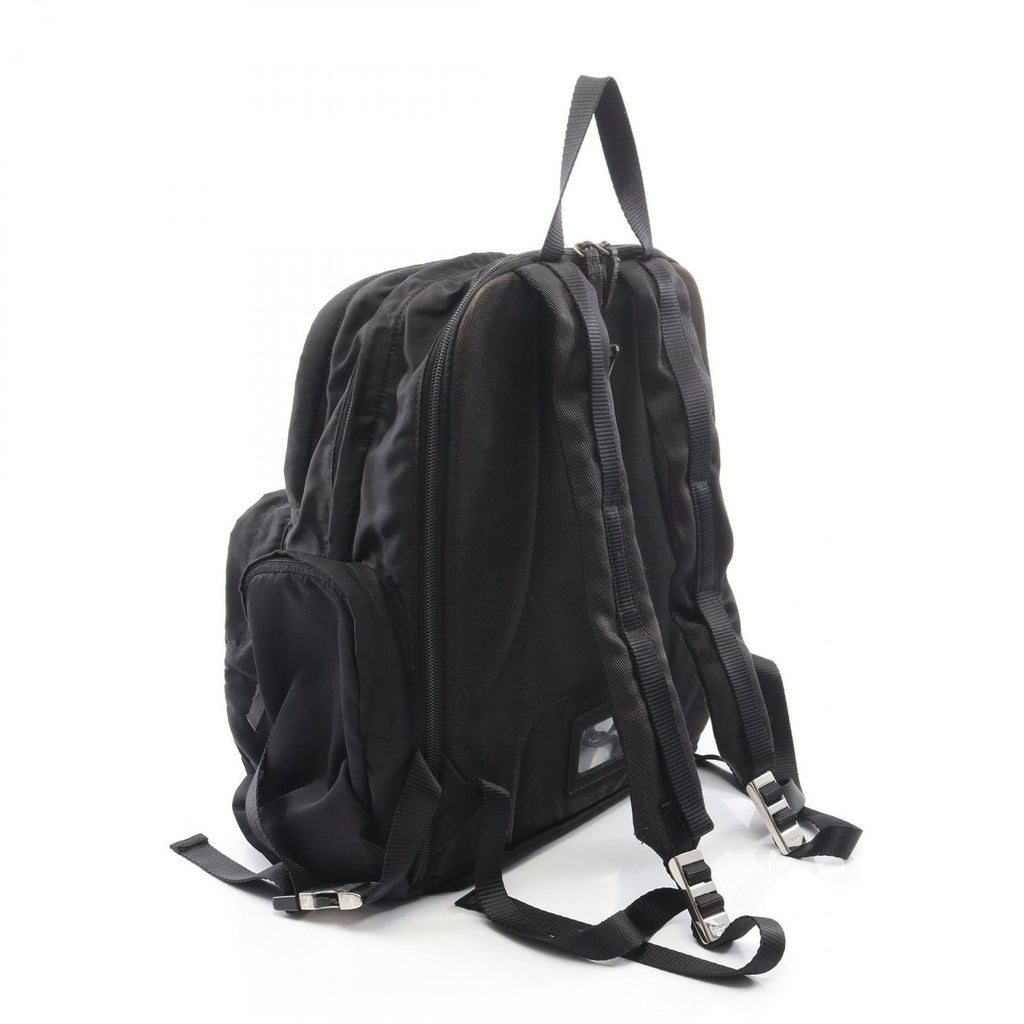 Prada Backpack Triangle Logo Black Nylon — view 2