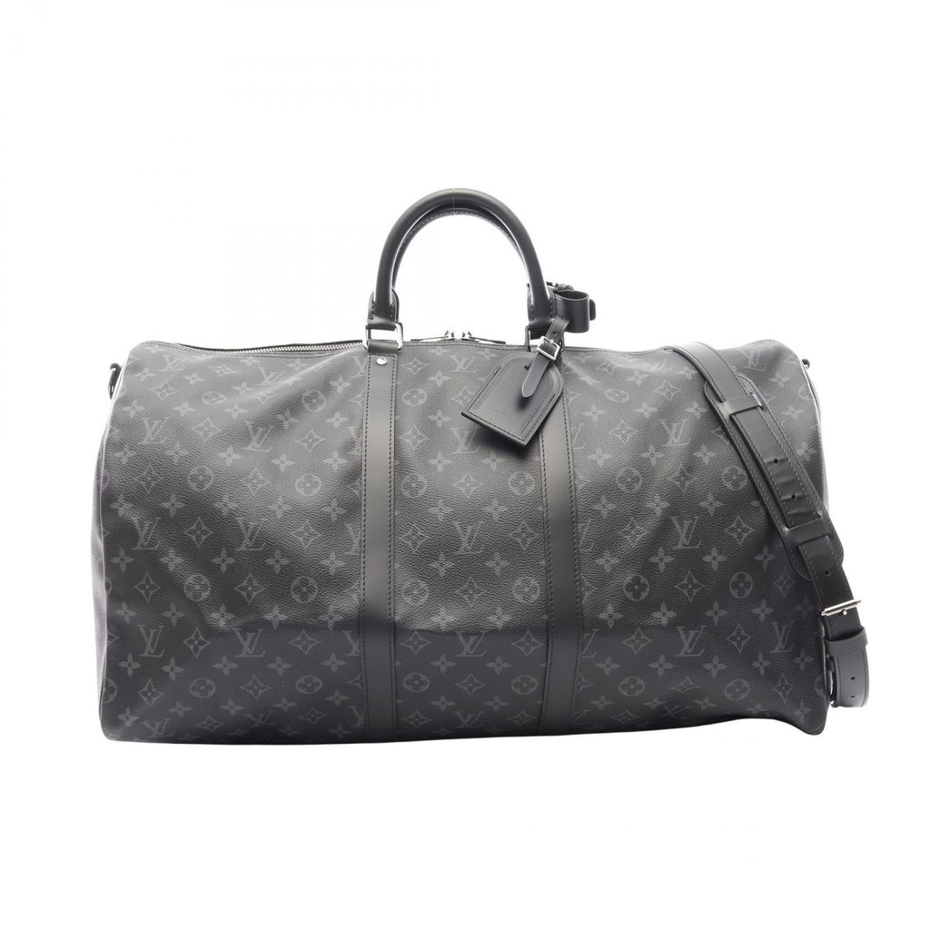 Louis Vuitton Boston Bag Keepall Bandouliere 55 2-Way Canvas Leather