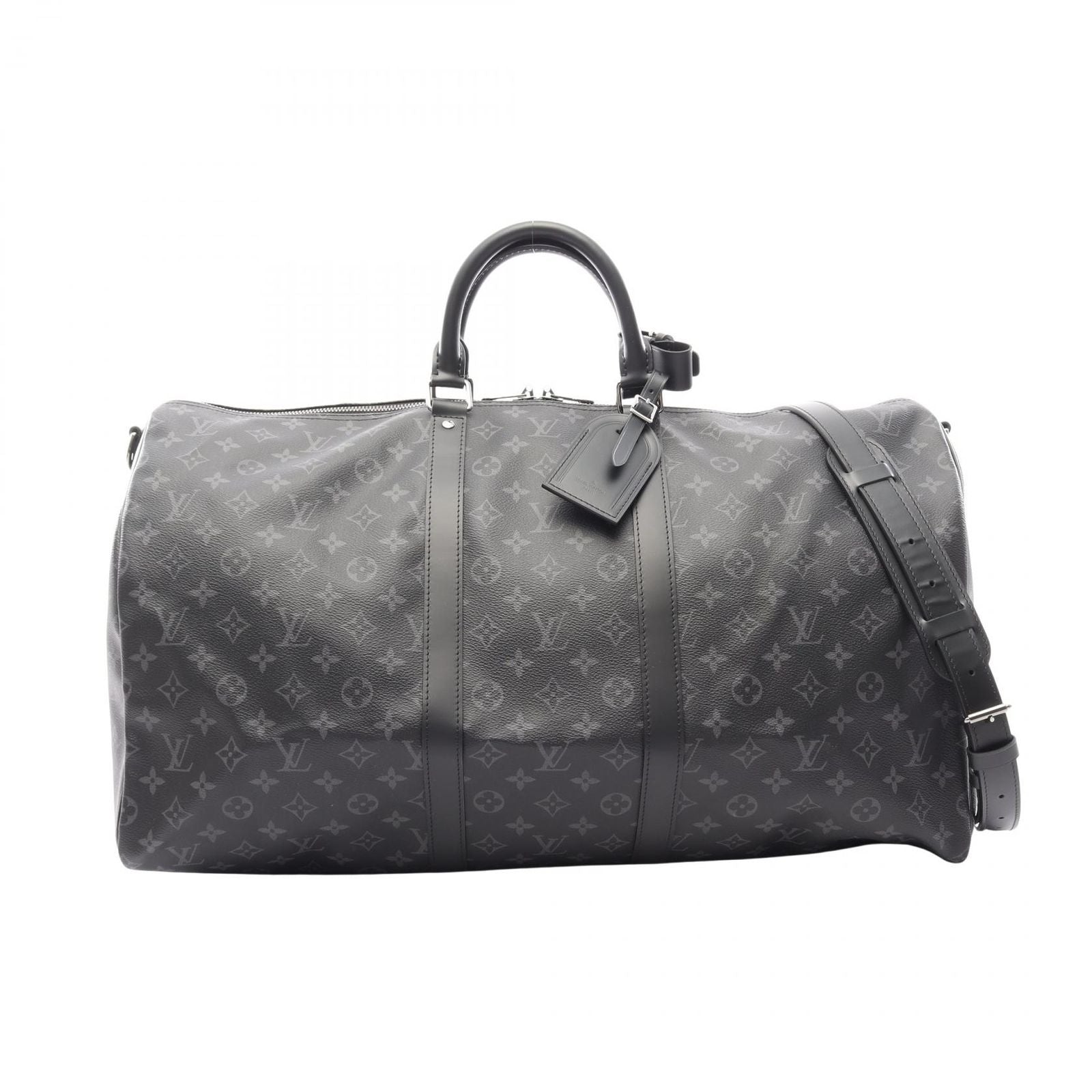 Louis Vuitton Boston Bag Keepall Bandouliere 55 2-Way Canvas Leather