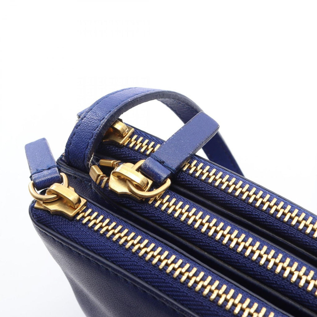 Celine Shoulder Bag Trio Small Blue Leather — view 9