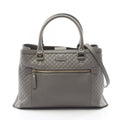 Gucci Micro Guccissima 2-Way Gray Leather Guccissima Shoulder