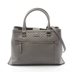 Gucci Micro Guccissima 2-Way Gray Leather Guccissima Shoulder