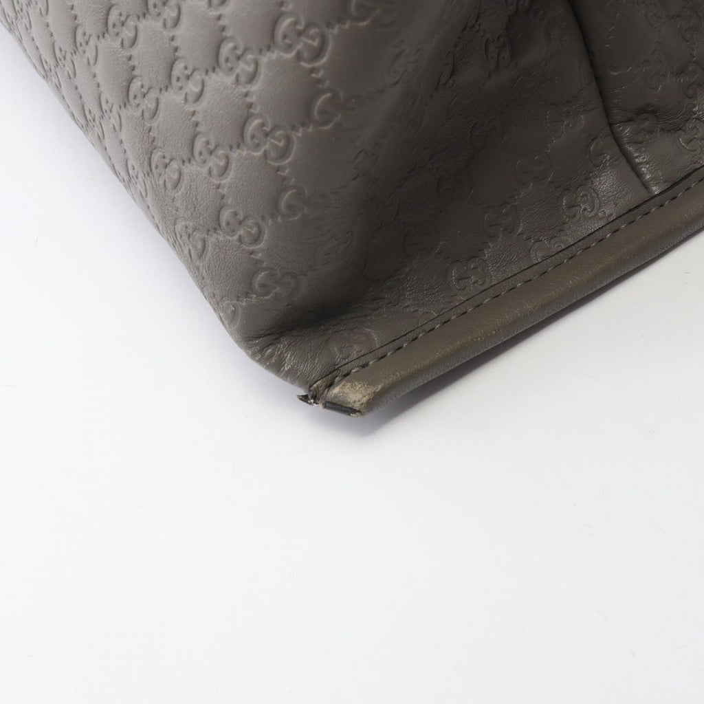 Gucci Micro Guccissima 2-Way Gray Leather Guccissima Shoulder — view 8