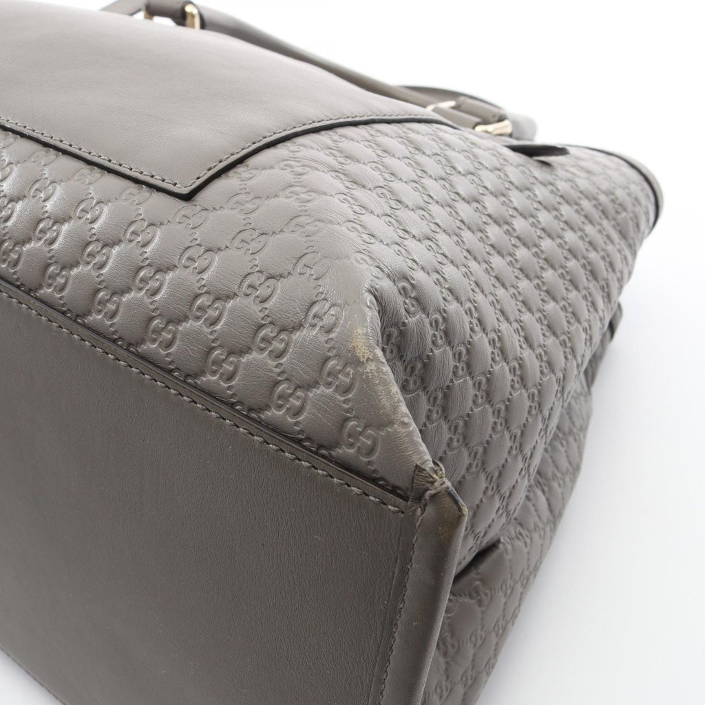Gucci Micro Guccissima 2-Way Gray Leather Guccissima Shoulder — view 5