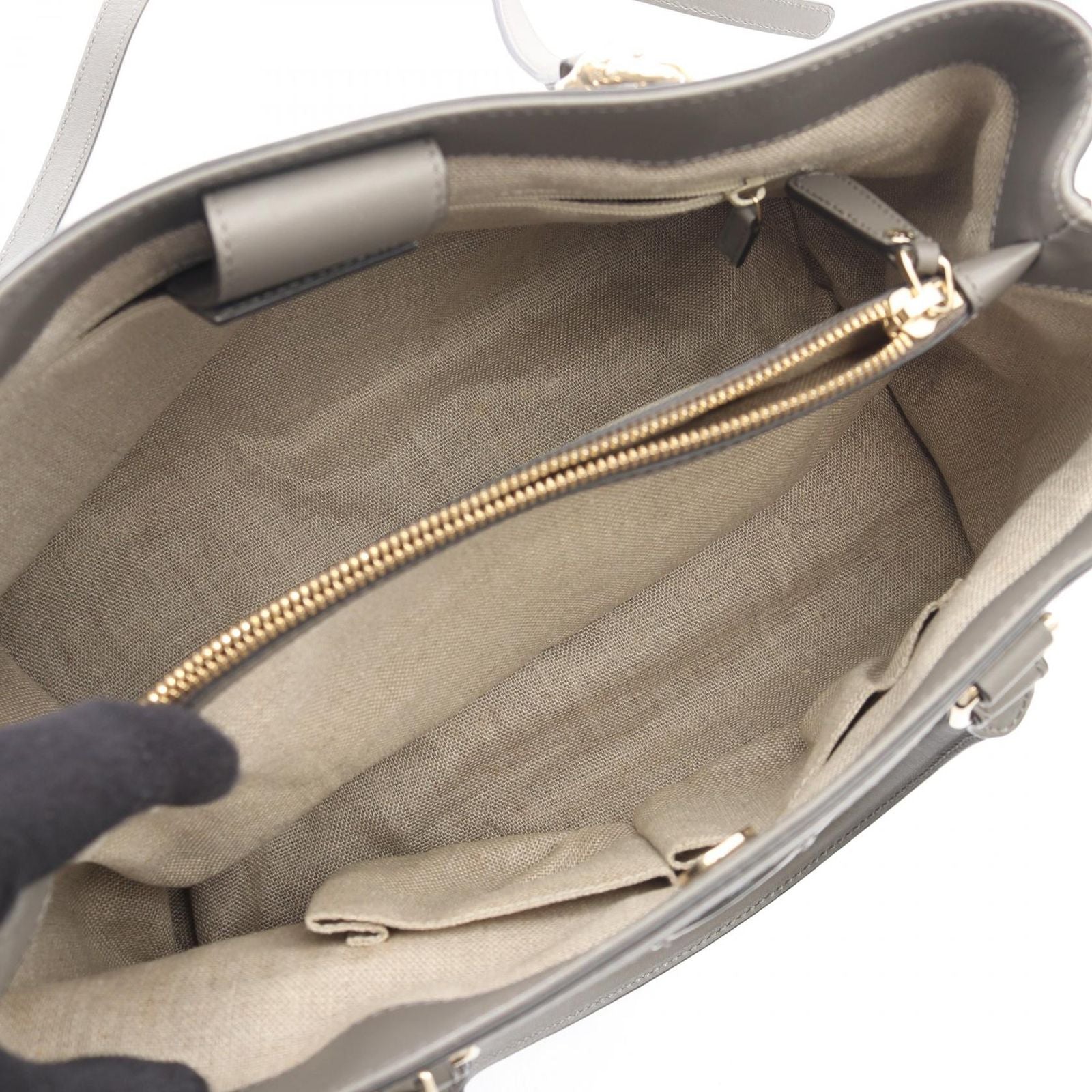 Gucci Micro Guccissima 2-Way Gray Leather Guccissima Shoulder — view 3