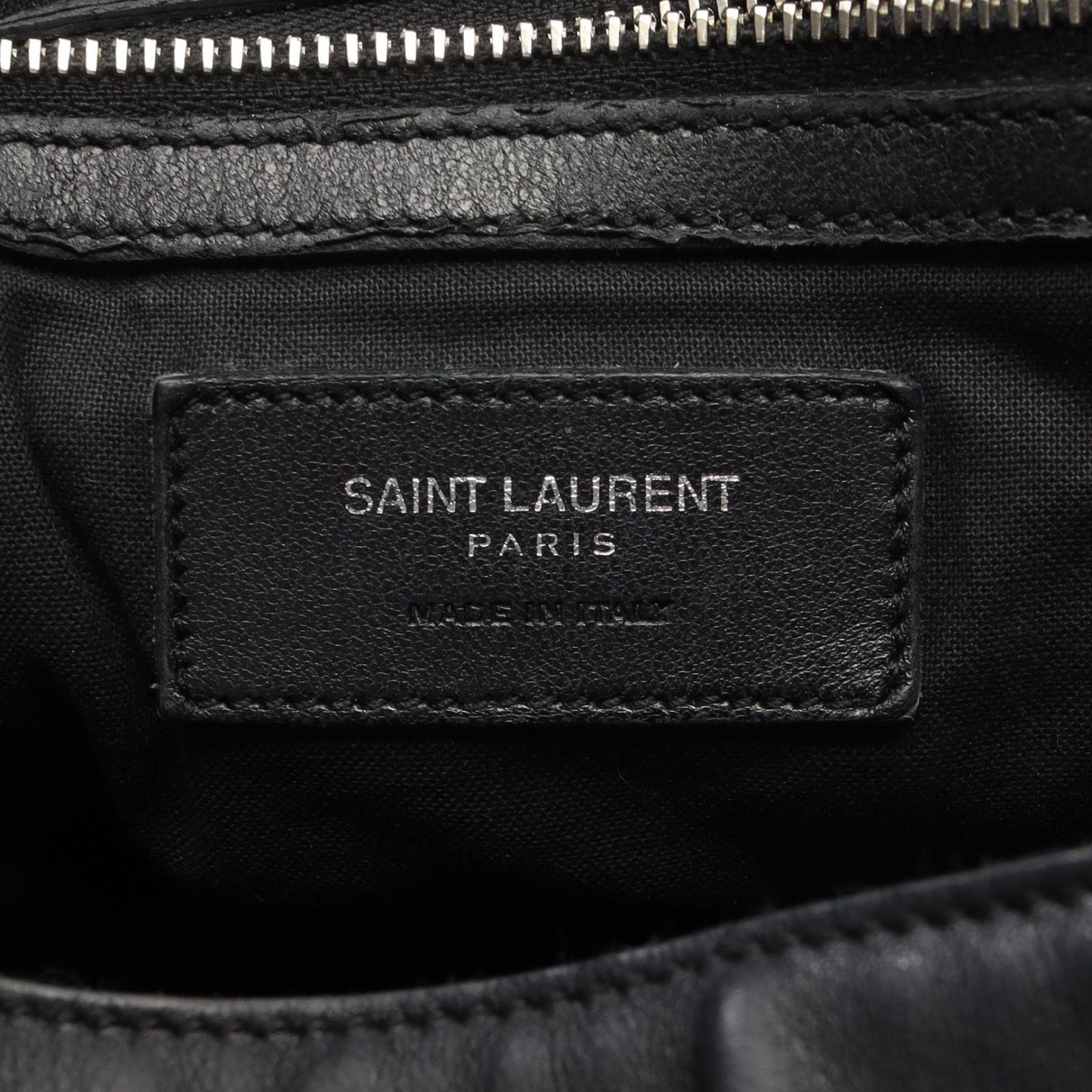 Saint Laurent Paris Backpack Festival Fringe Black Leather — view 4