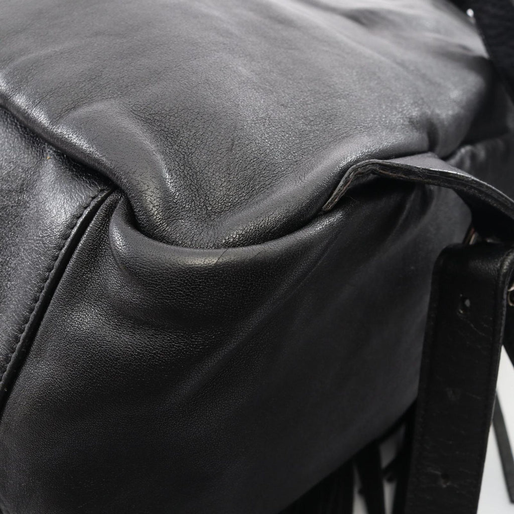 Saint Laurent Paris Backpack Festival Fringe Black Leather — view 5