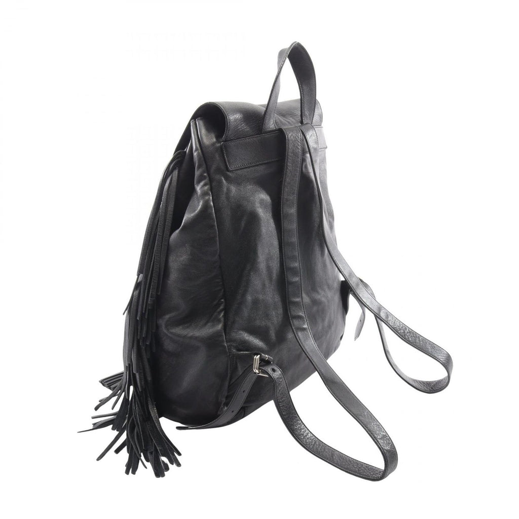Saint Laurent Paris Backpack Festival Fringe Black Leather — view 2