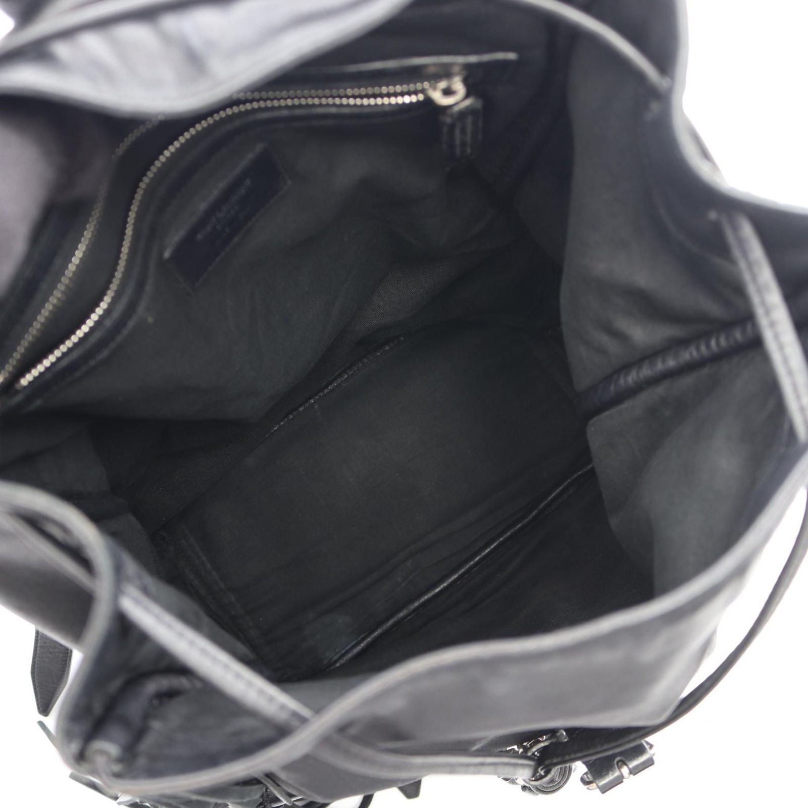 Saint Laurent Paris Backpack Festival Fringe Black Leather — view 3