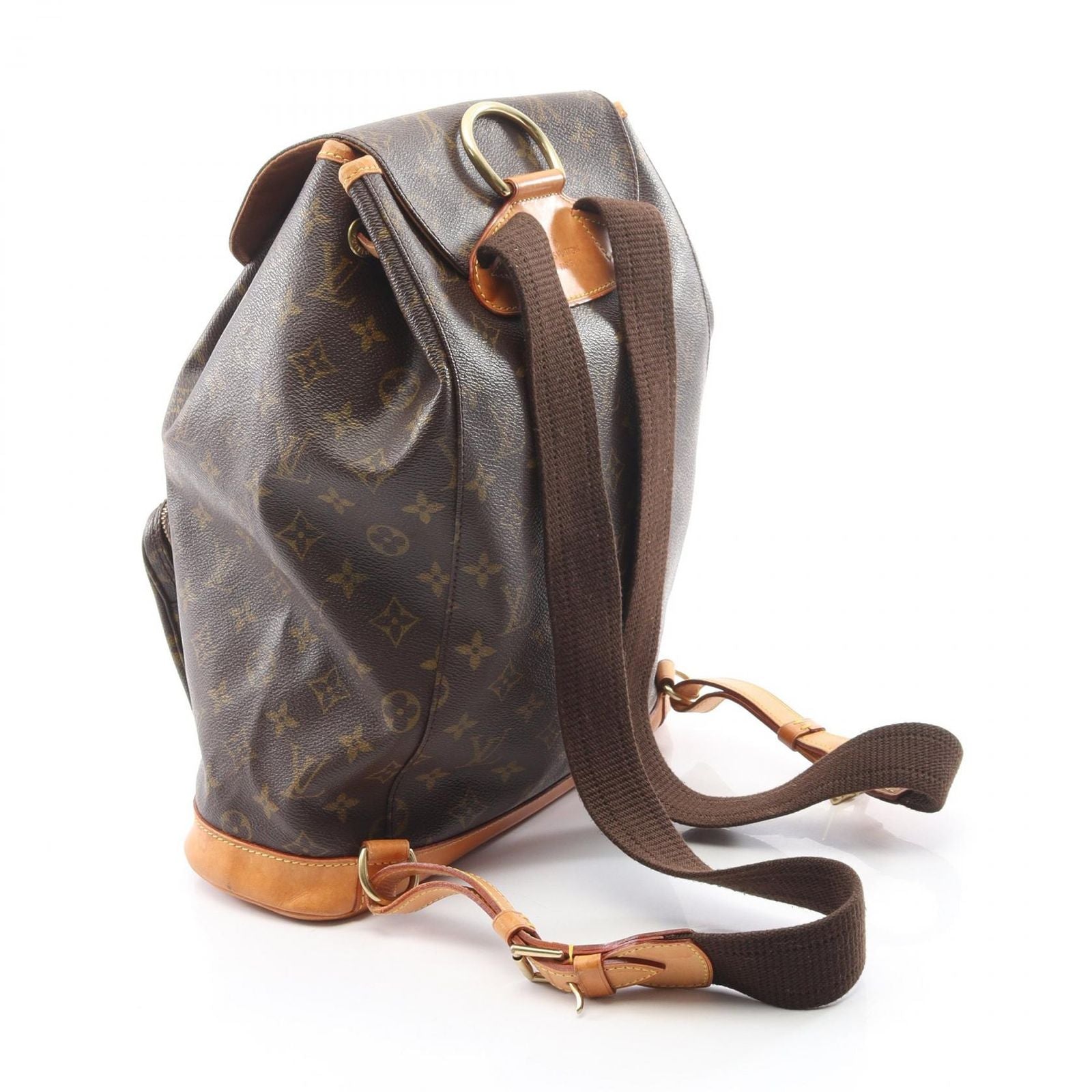 Louis Vuitton Backpack Montsouris GM Canvas Leather — view 2