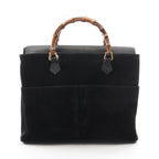 Gucci Bamboo 2-Way 002 125 Black Leather Shoulder