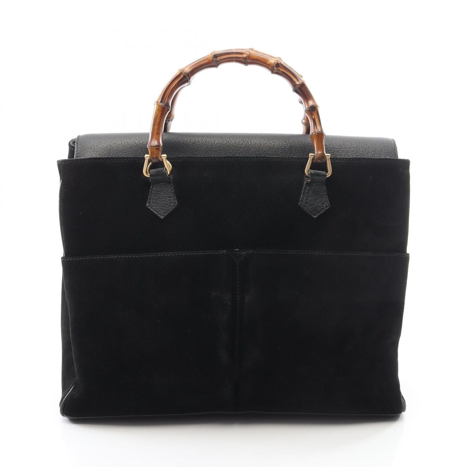 Gucci Bamboo 2-Way 002 125 Black Leather Shoulder