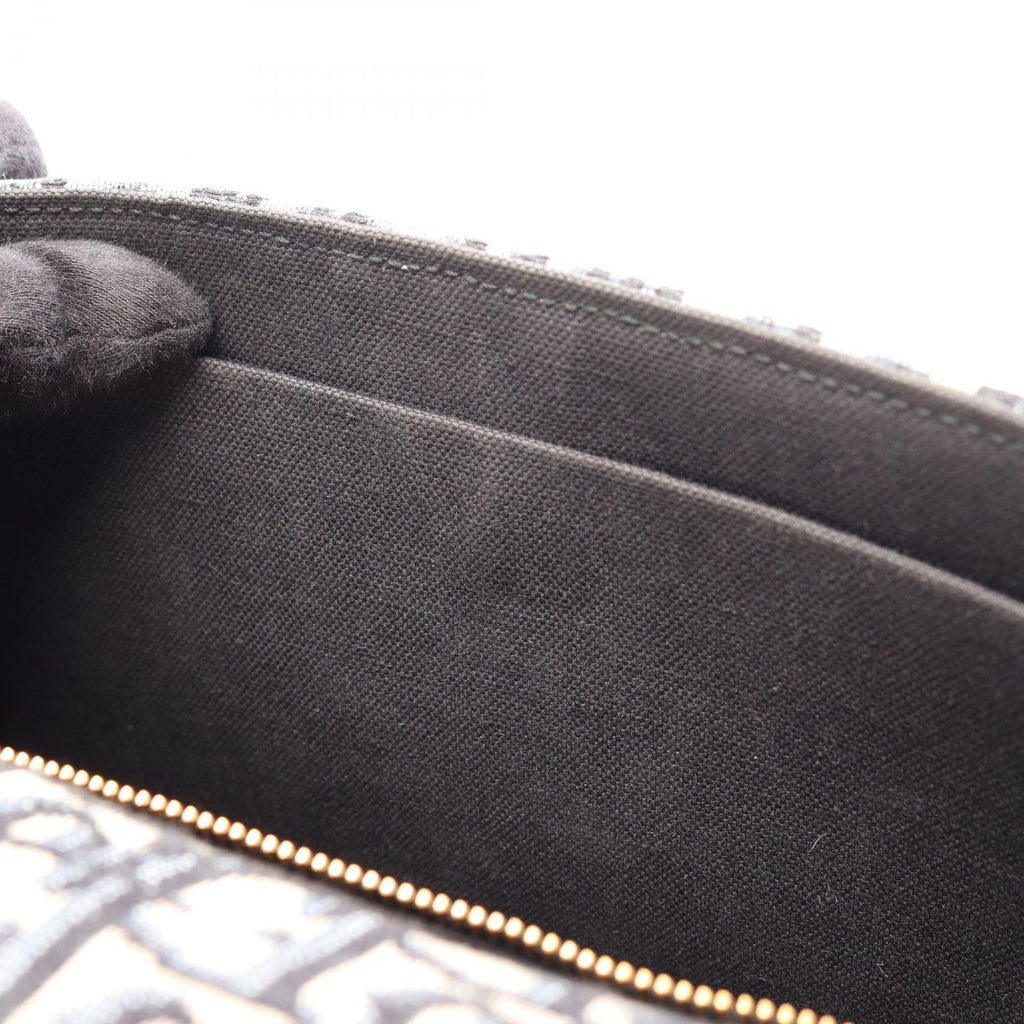 Dior Shoulder Bag 30 Montaigne Oblique Navy Canvas Leather — view 5