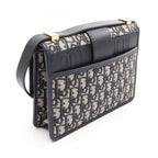 Dior Shoulder Bag 30 Montaigne Oblique Navy Canvas Leather — view 2