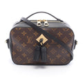 Louis Vuitton Shoulder Bag Saintonge Noir Canvas Leather
