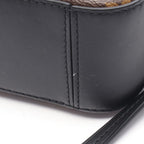Louis Vuitton Shoulder Bag Saintonge Noir Canvas Leather — view 7