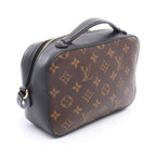 Louis Vuitton Shoulder Bag Saintonge Noir Canvas Leather — view 2