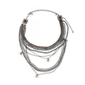 Chanel Necklace CC Logo 10 Rows Stainless Steel